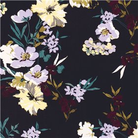 VISCOSE POPLIN PRINT FLOWERS