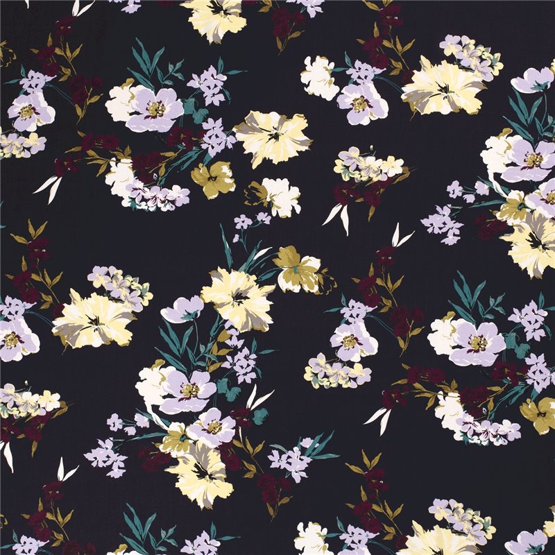 VISCOSE POPLIN PRINT FLOWERS