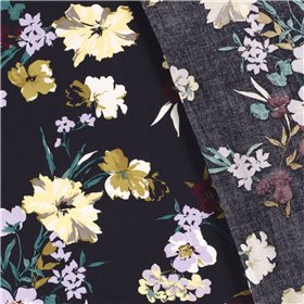 VISCOSE POPLIN PRINT FLOWERS