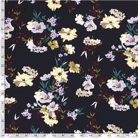 VISCOSE POPLIN PRINT FLOWERS