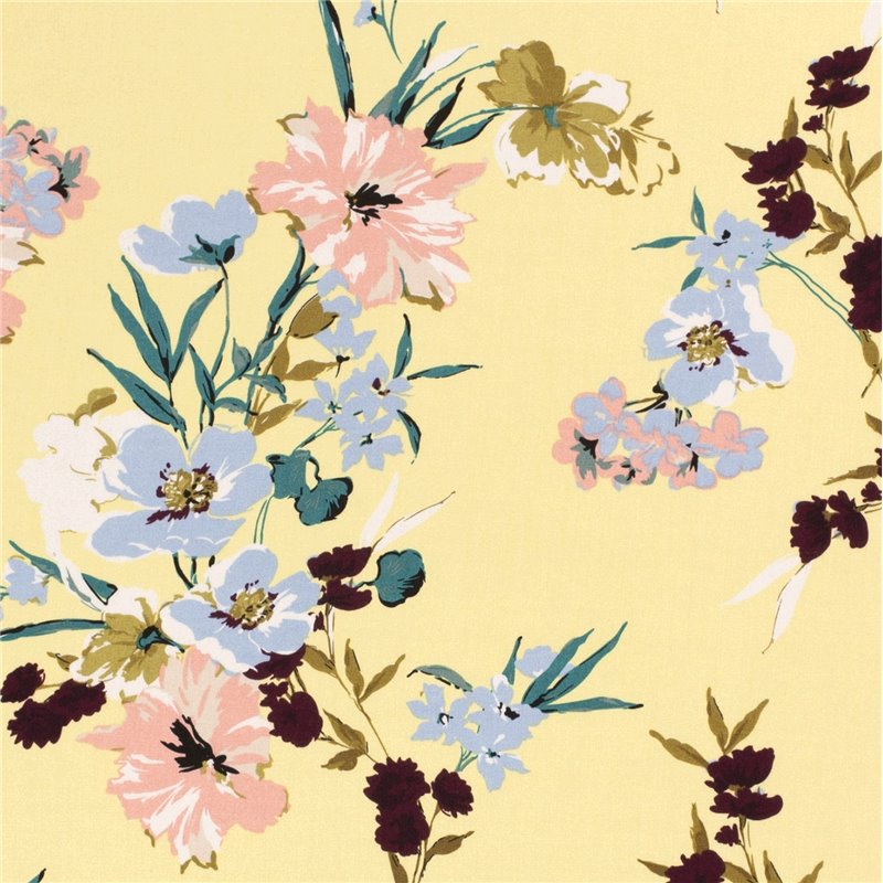 VISCOSE POPLIN PRINT FLOWERS