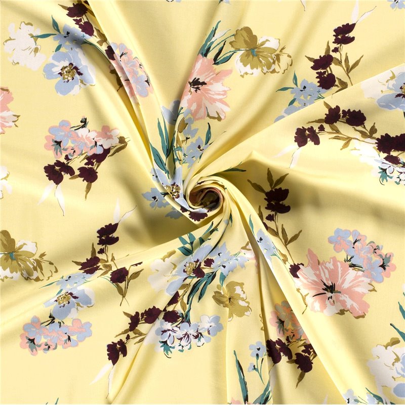 VISCOSE POPLIN PRINT FLOWERS