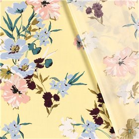 VISCOSE POPLIN PRINT FLOWERS