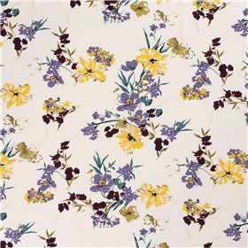 VISCOSE POPLIN PRINT FLOWERS
