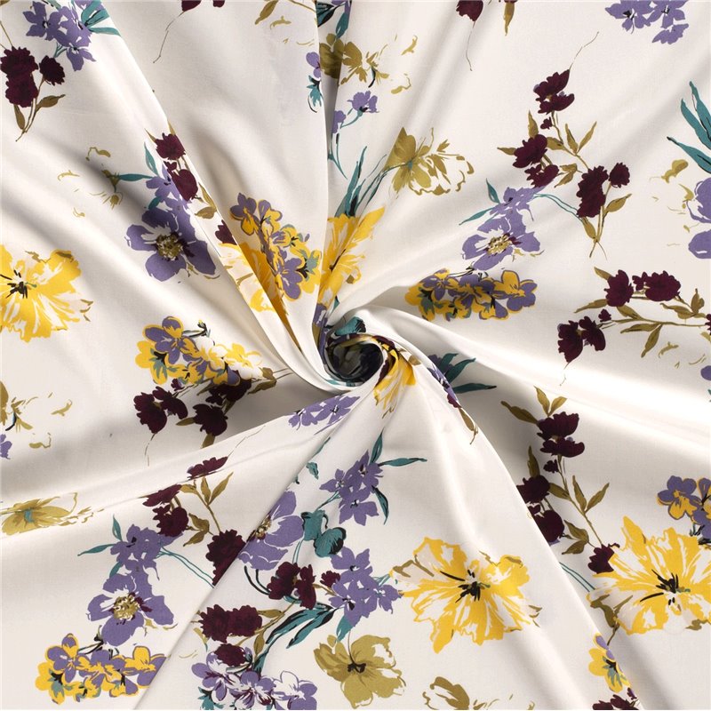 VISCOSE POPLIN PRINT FLOWERS