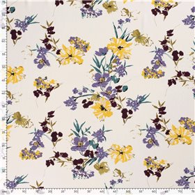 VISCOSE POPLIN PRINT FLOWERS