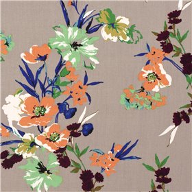 VISCOSE POPLIN PRINT FLOWERS