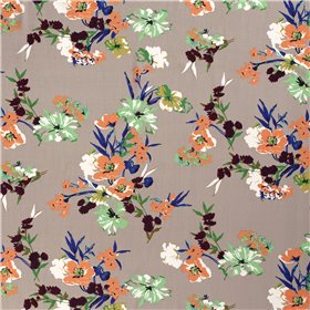 VISCOSE POPLIN PRINT FLOWERS