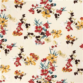 VISCOSE POPLIN PRINT FLOWERS