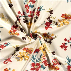 VISCOSE POPLIN PRINT FLOWERS