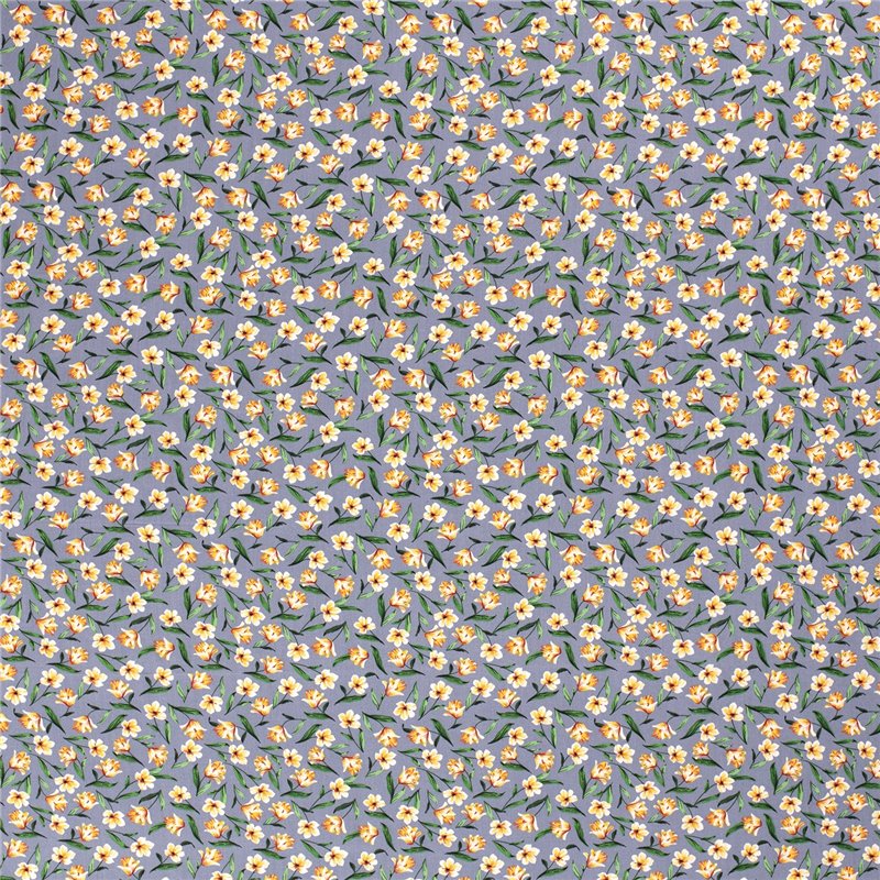 VISCOSE POPLIN PRINT FLOWERS