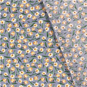 VISCOSE POPLIN PRINT FLOWERS