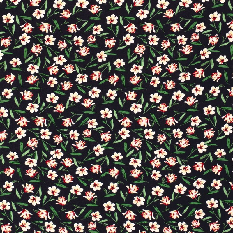 VISCOSE POPLIN PRINT FLOWERS