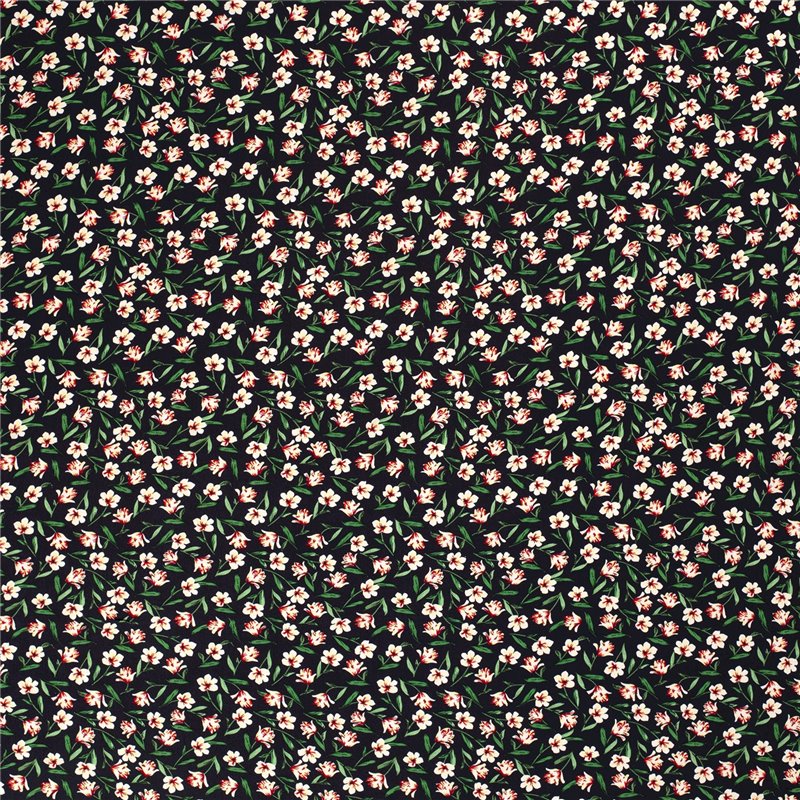 VISCOSE POPLIN PRINT FLOWERS