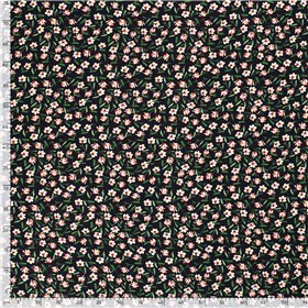 VISCOSE POPLIN PRINT FLOWERS