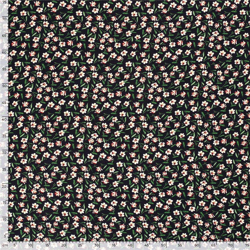VISCOSE POPLIN PRINT FLOWERS