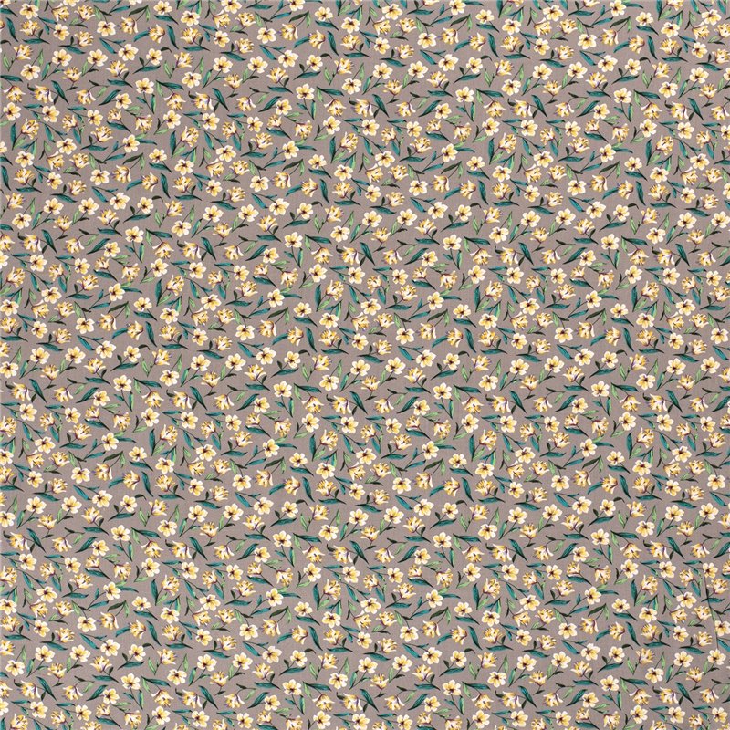 VISCOSE POPLIN PRINT FLOWERS