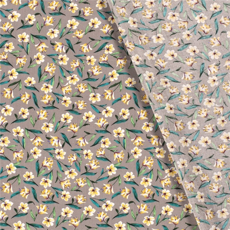 VISCOSE POPLIN PRINT FLOWERS