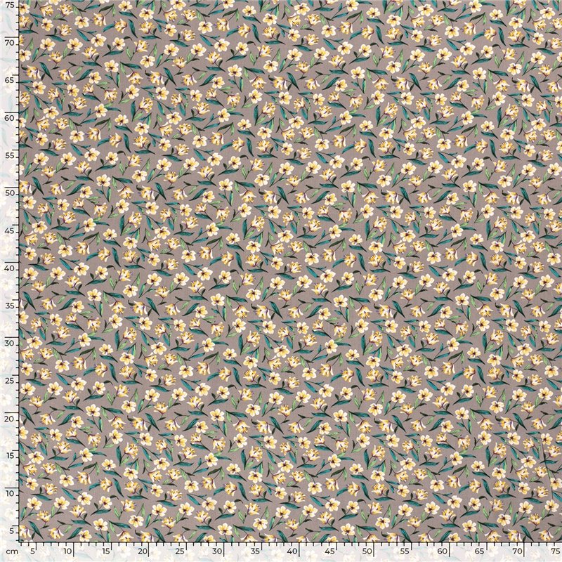 VISCOSE POPLIN PRINT FLOWERS