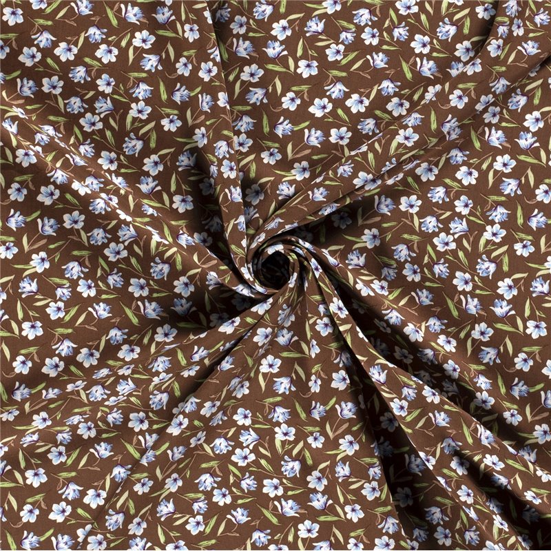 VISCOSE POPLIN PRINT FLOWERS