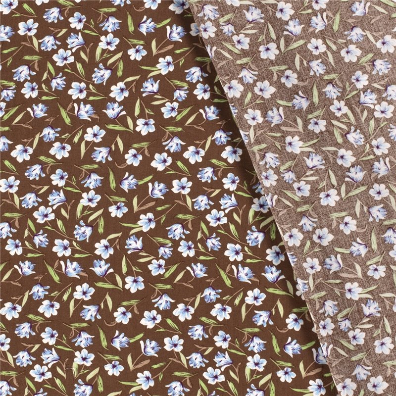 VISCOSE POPLIN PRINT FLOWERS