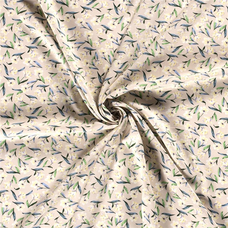 VISCOSE POPLIN PRINT FLOWERS