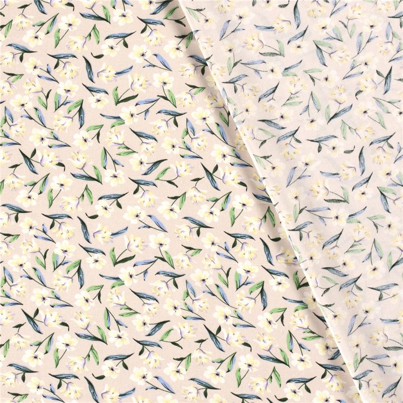 VISCOSE POPLIN PRINT FLOWERS