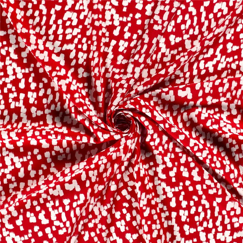 VISCOSE POPLIN PRINT SPOTS