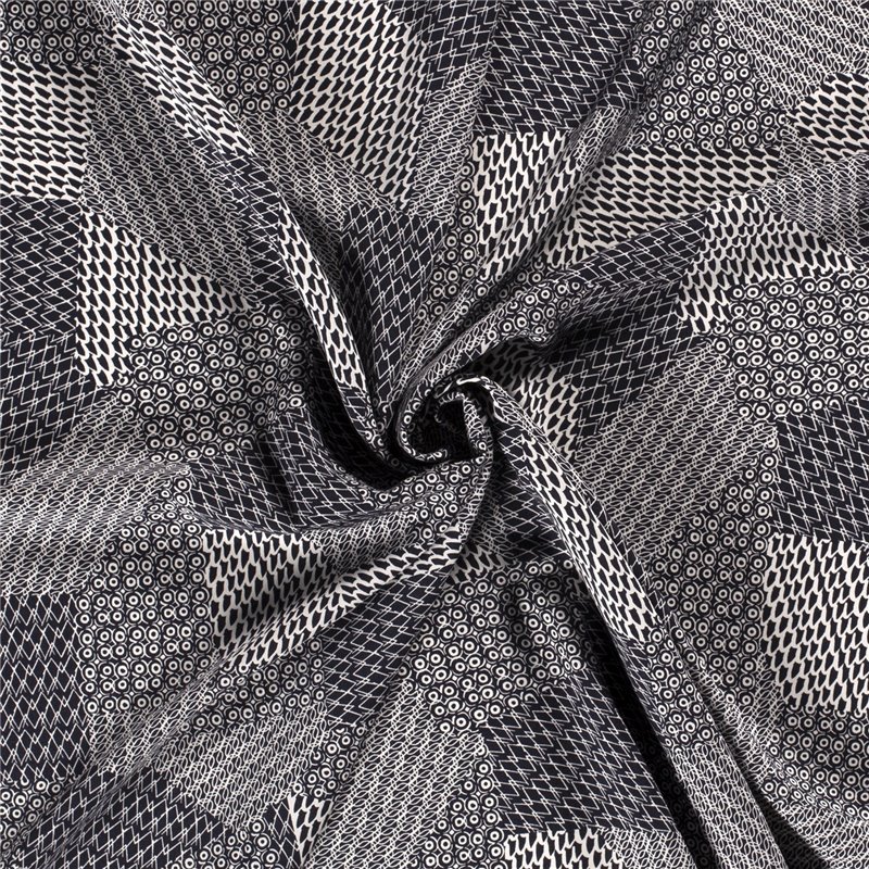 VISCOSE POPLIN PRINT ABSTRACT
