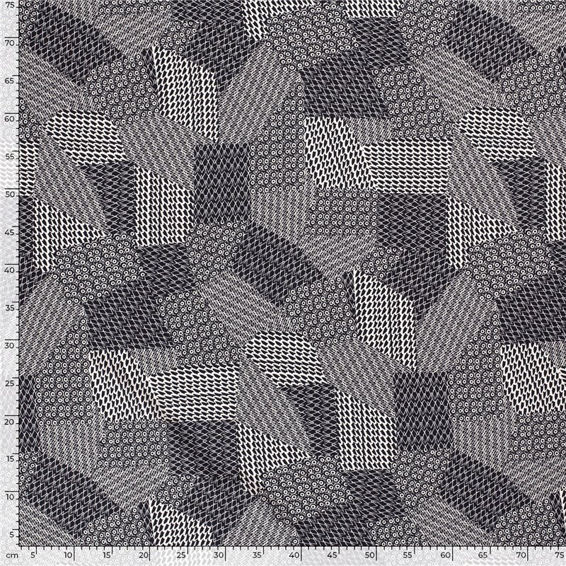 VISCOSE POPLIN PRINT ABSTRACT