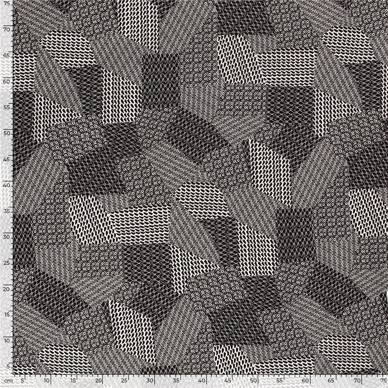 VISCOSE POPLIN PRINT ABSTRACT
