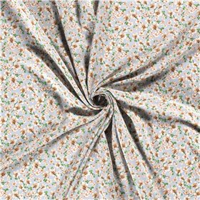 VISCOSE POPLIN PRINT FLOWERS
