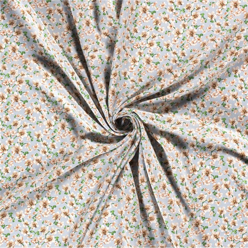 VISCOSE POPLIN PRINT FLOWERS