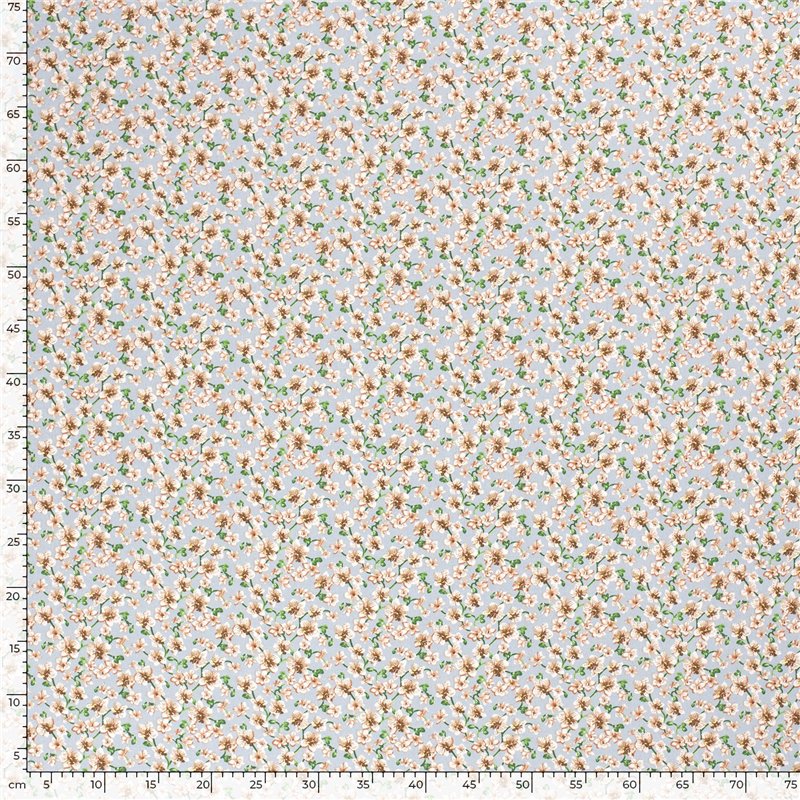 VISCOSE POPLIN PRINT FLOWERS