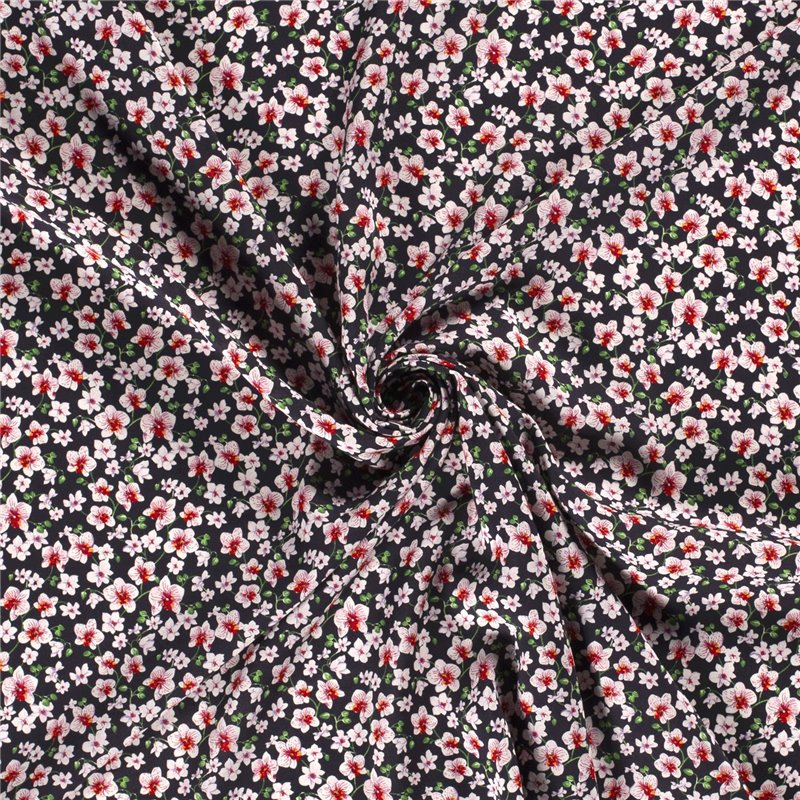 VISCOSE POPLIN PRINT FLOWERS