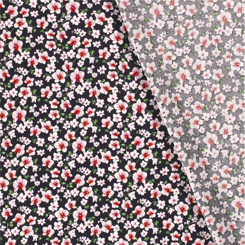 VISCOSE POPLIN PRINT FLOWERS