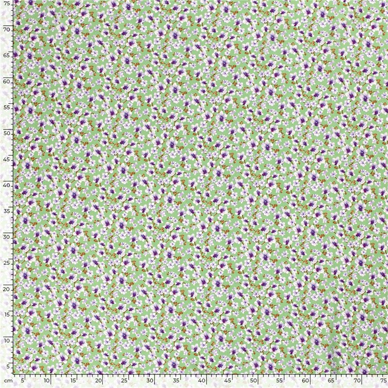 VISCOSE POPLIN PRINT FLOWERS