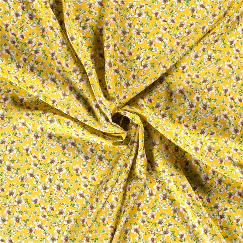 VISCOSE POPLIN PRINT FLOWERS