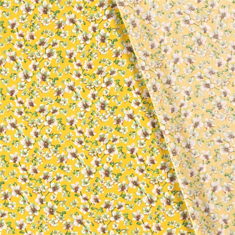 VISCOSE POPLIN PRINT FLOWERS