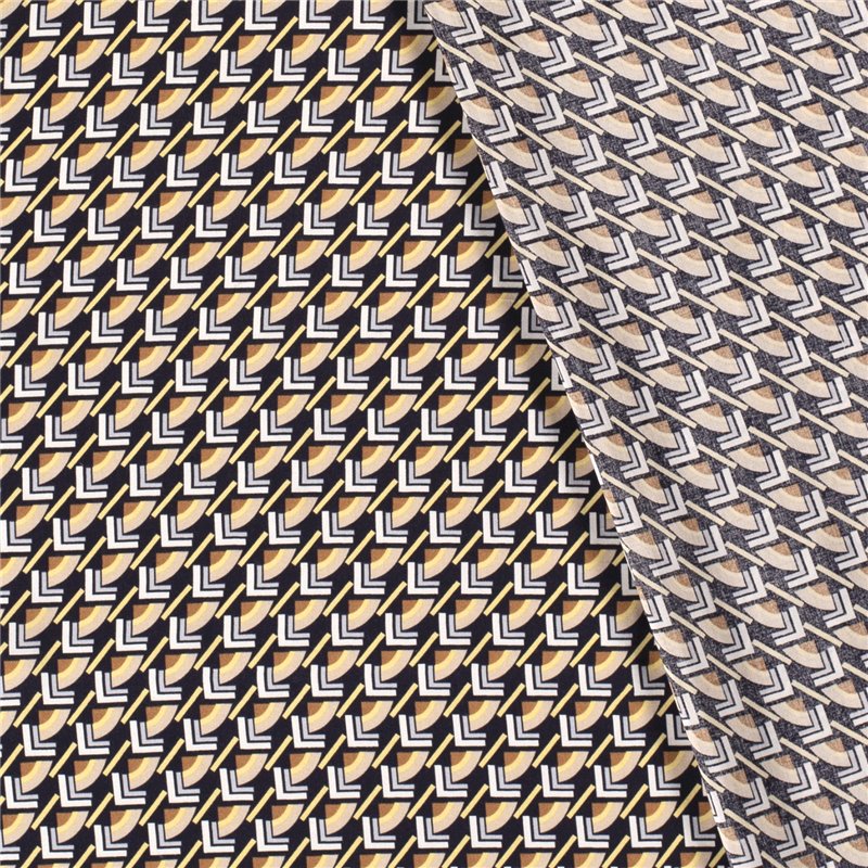 VISCOSE POPLIN PRINT ABSTRACT