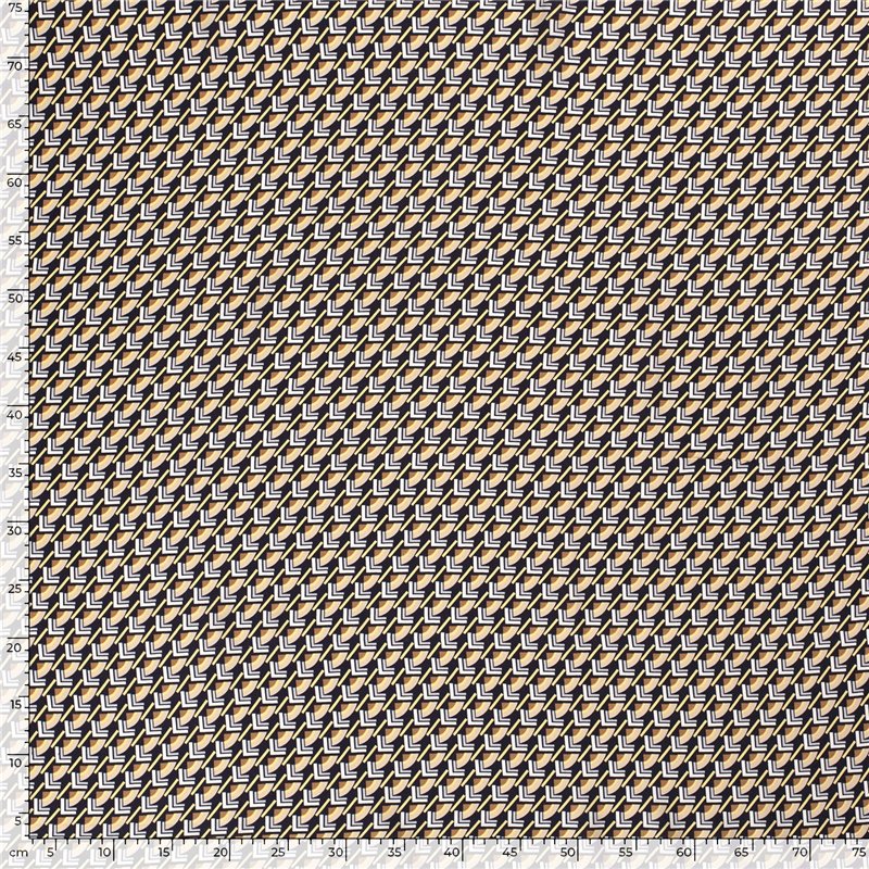 VISCOSE POPLIN PRINT ABSTRACT