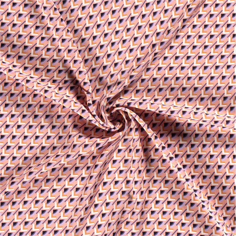 VISCOSE POPLIN PRINT ABSTRACT