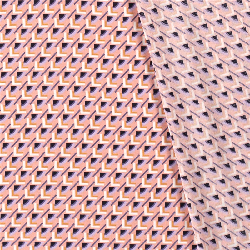 VISCOSE POPLIN PRINT ABSTRACT