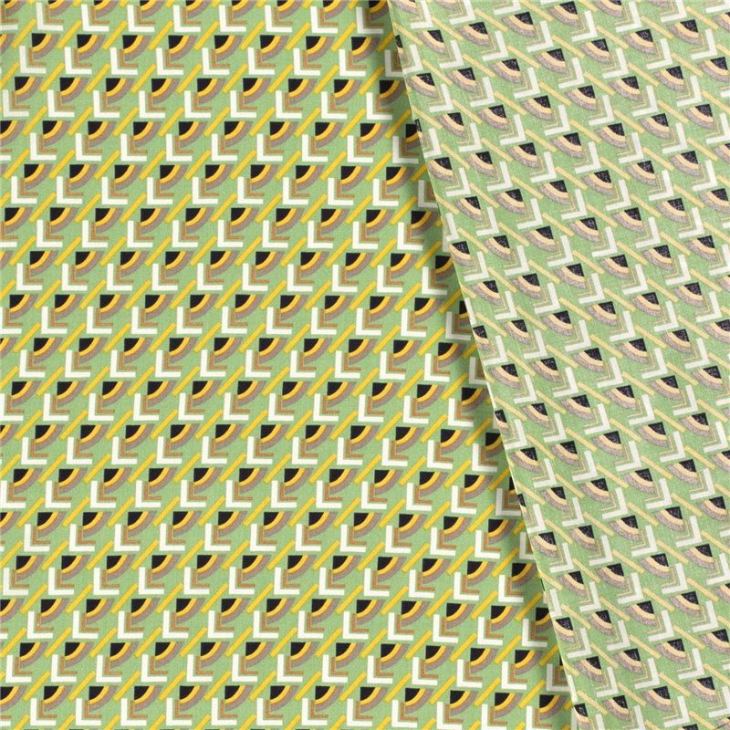 VISCOSE POPLIN PRINT ABSTRACT