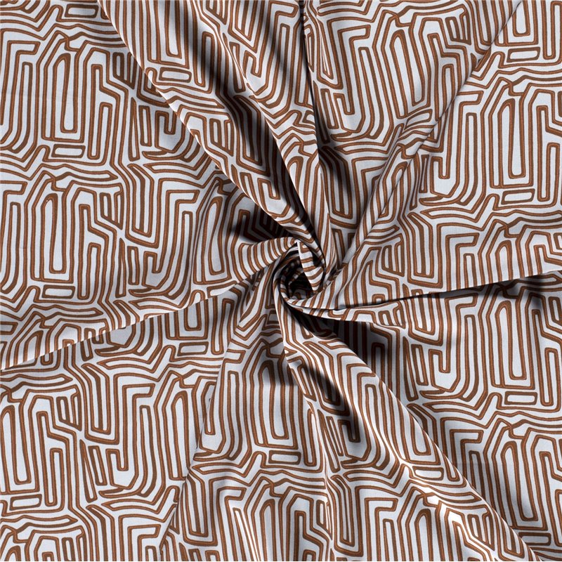 VISCOSE POPLIN PRINT ABSTRACT