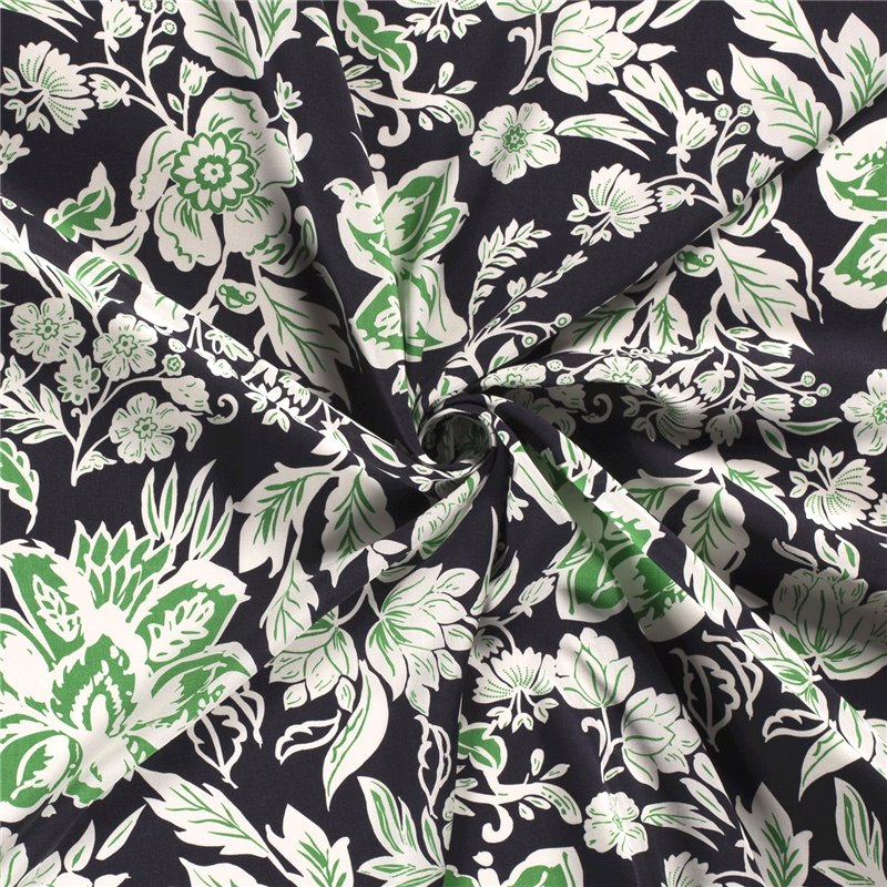 VISCOSE POPLIN PRINT FLOWERS