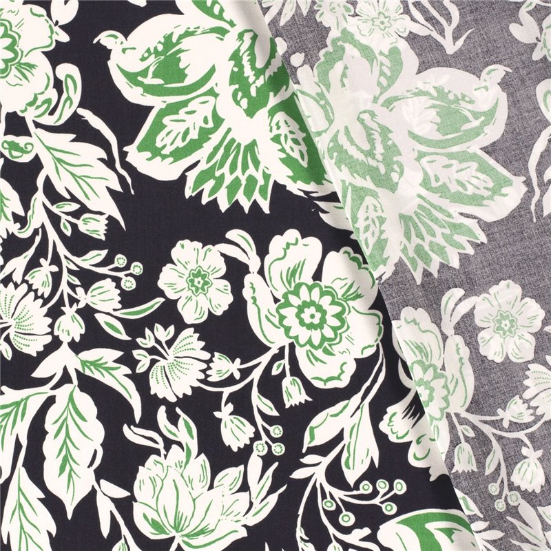 VISCOSE POPLIN PRINT FLOWERS