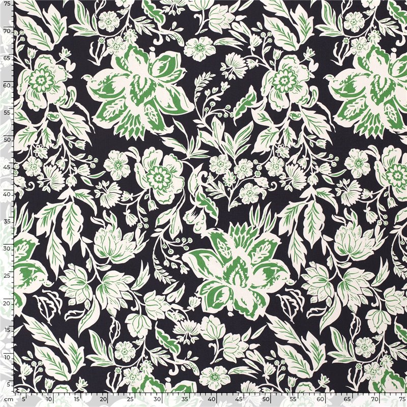 VISCOSE POPLIN PRINT FLOWERS