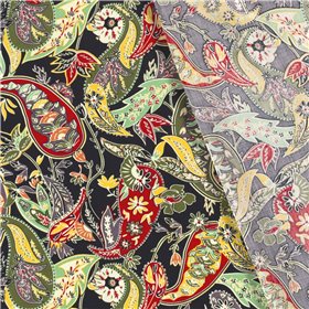 VISCOSE POPLIN PRINT FLOWERS