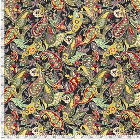 VISCOSE POPLIN PRINT FLOWERS